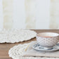Recycled Cotton Blend Crocheted Placemat