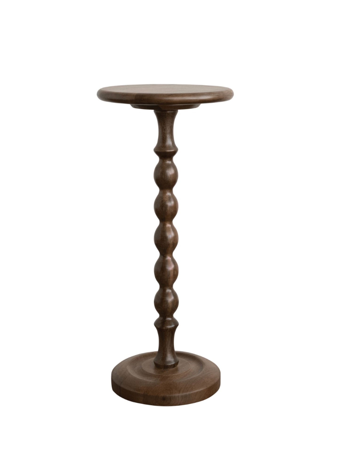 Mango Wood Turned Martini Table - Pick Up Only