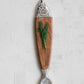 Acacia Wood & Cast Aluminum Fish Shaped Cheese/Serving Board