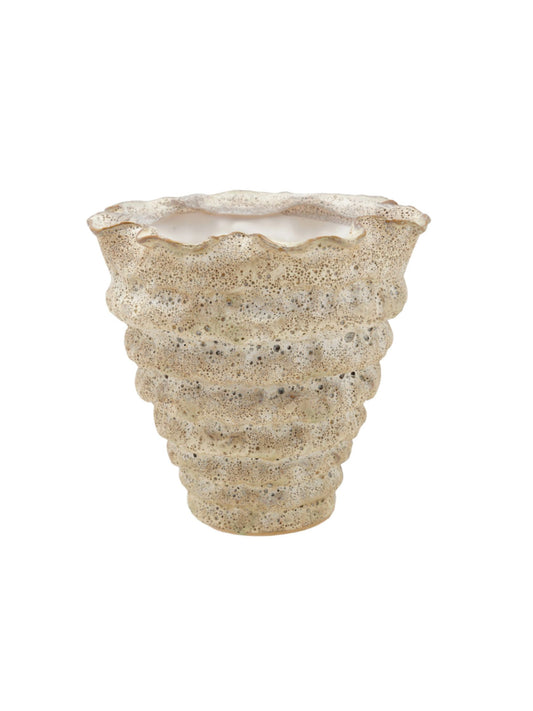Stoneware Organic Shaped Vase - Pick Up Only