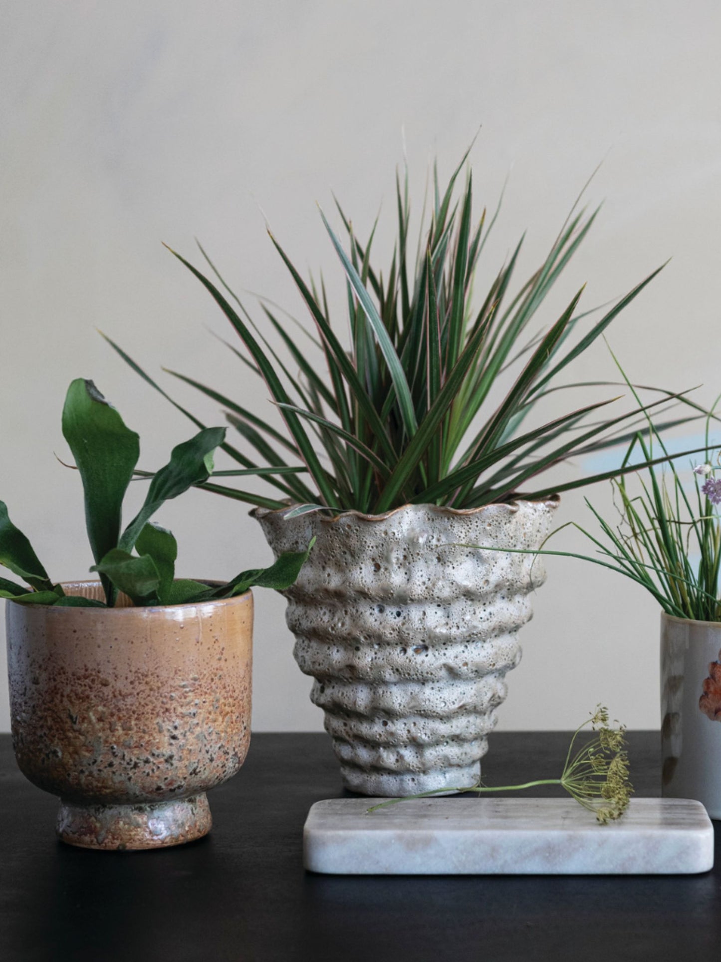 Stoneware Organic Shaped Vase - Pick Up Only