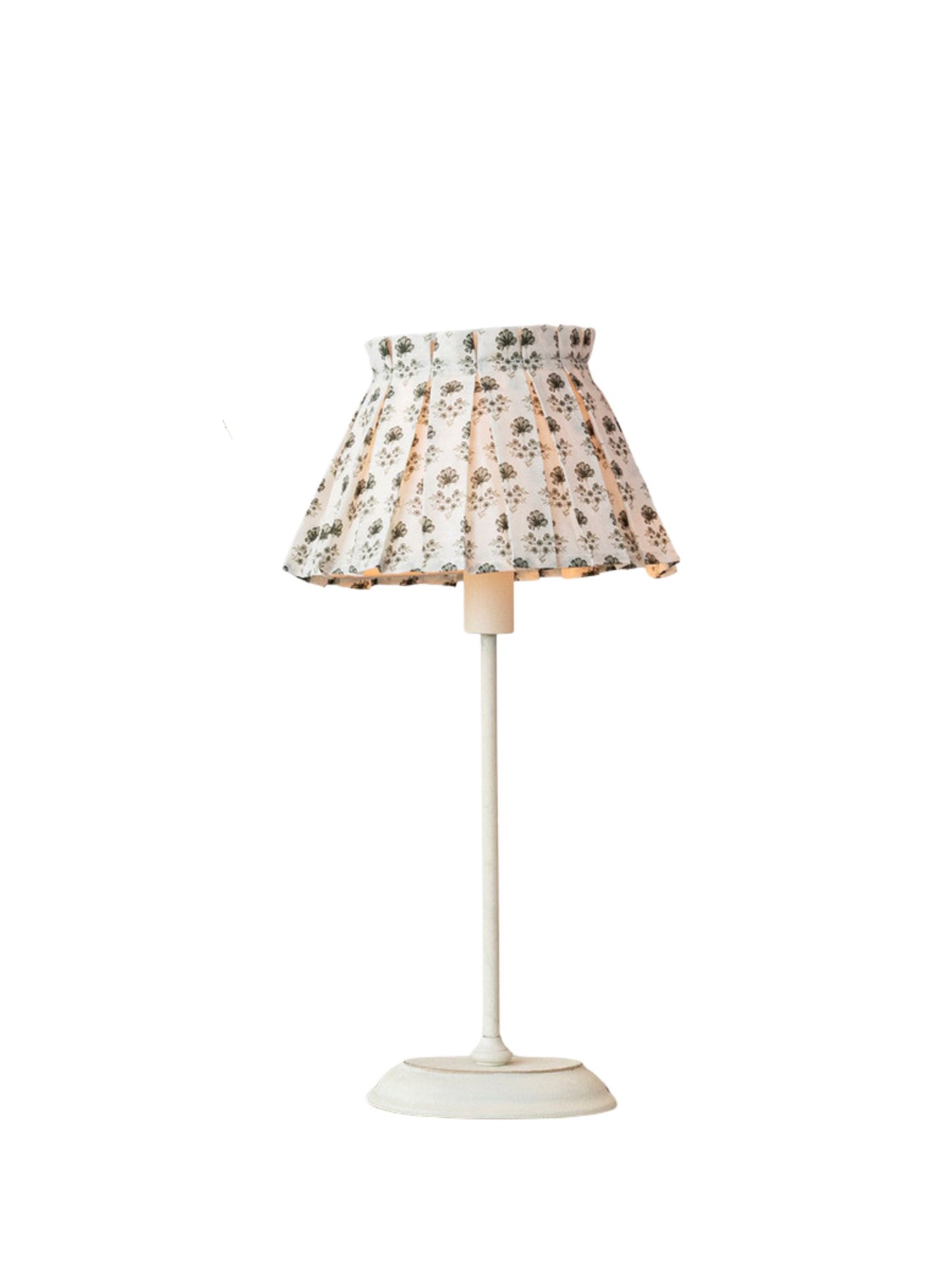 Cotton Blend Box Pleated Clip-on Lampshade w/ Removable Cover