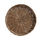 Decorative Hand-Woven Rattan Scalloped Footed Pedestal
