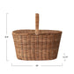 Decorative Hand-Woven Rattan Picnic Basket