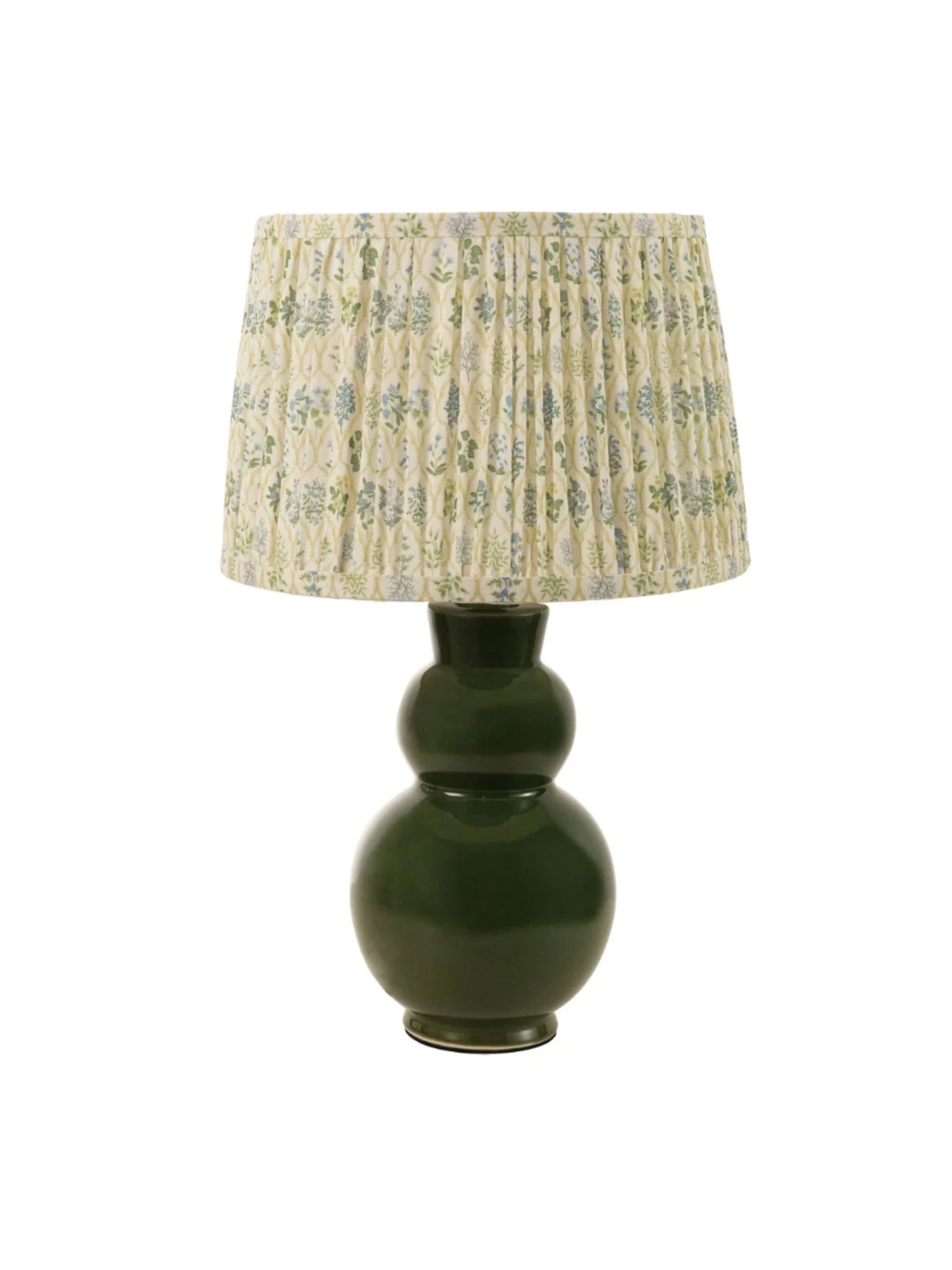 Table Lamp with Pleated Fabric Shade & Inline Switch - Pick Up Only