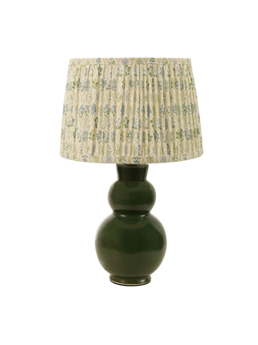 Table Lamp with Pleated Fabric Shade & Inline Switch - Pick Up Only