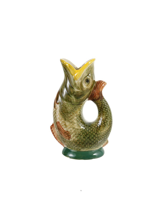 28 oz. Hand-Painted Vintage Reproduction Fish Shaped Pitcher