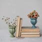 Stoneware Scalloped Footed Vase