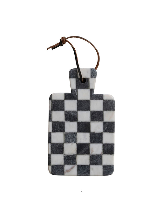 Checkered Marble Serving Board - Pick Up Only