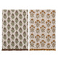 Cotton Printed Tea Towel w/ Flower Pattern & Ruffle