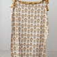 Cotton Slub Printed Throw w/ Velvet Ruffle