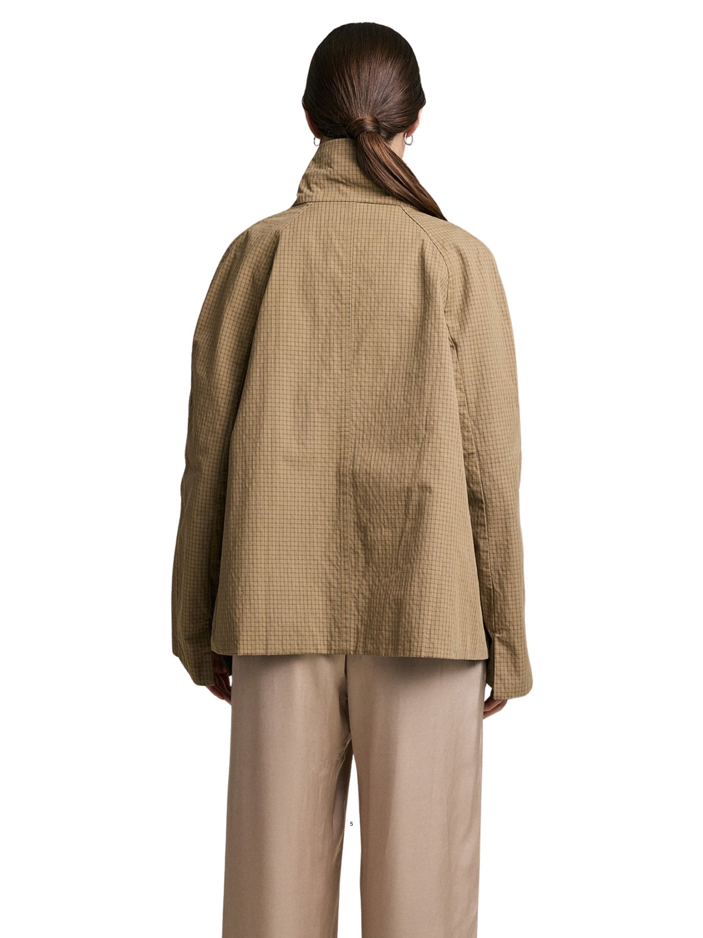 Reversible Plaid Button Jacket