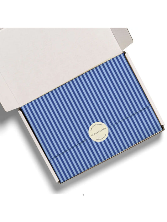 Blue Pinstripes tissue paper