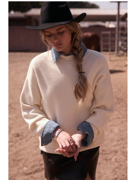 Essential Crewneck Knit - Banana