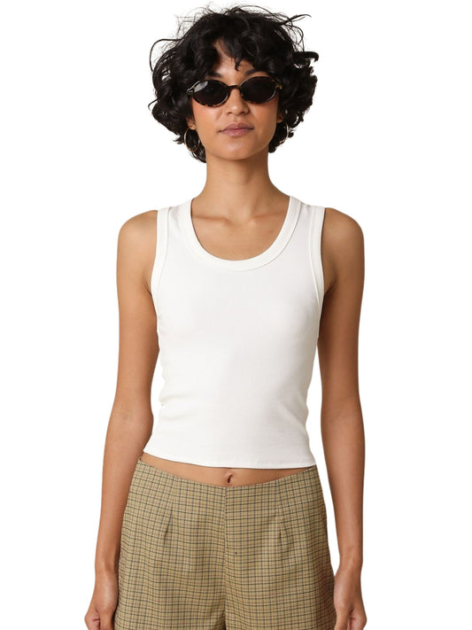 Scoop Neck Cropped Tank