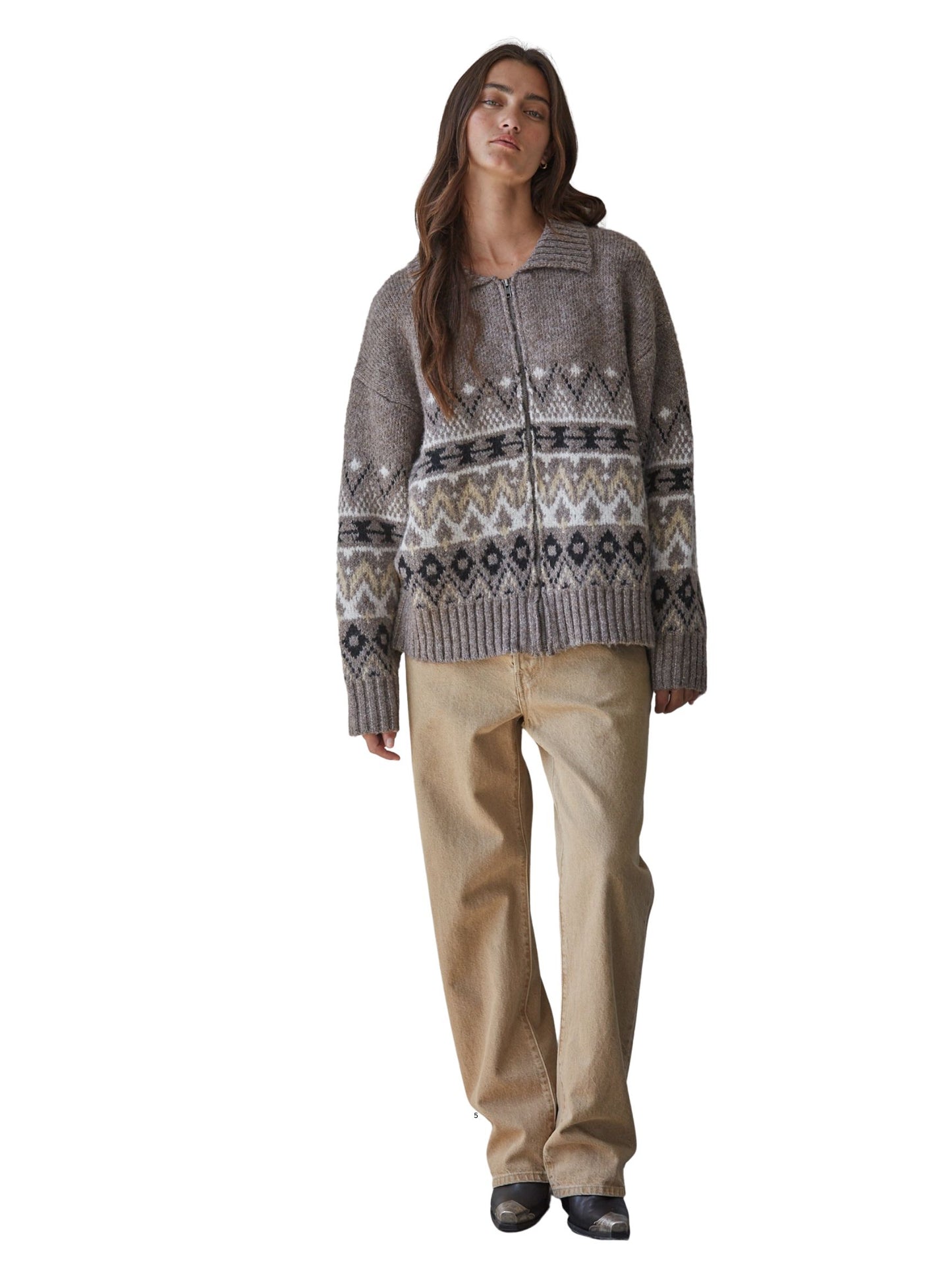 The Mona Zip Up Cardigam