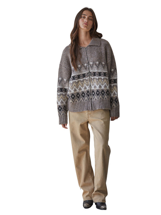 The Mona Zip Up Cardigam