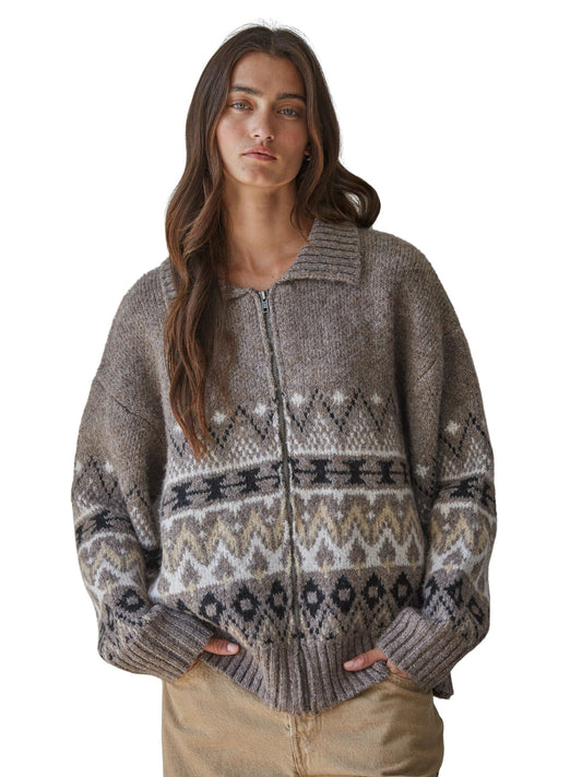 The Mona Zip Up Cardigam