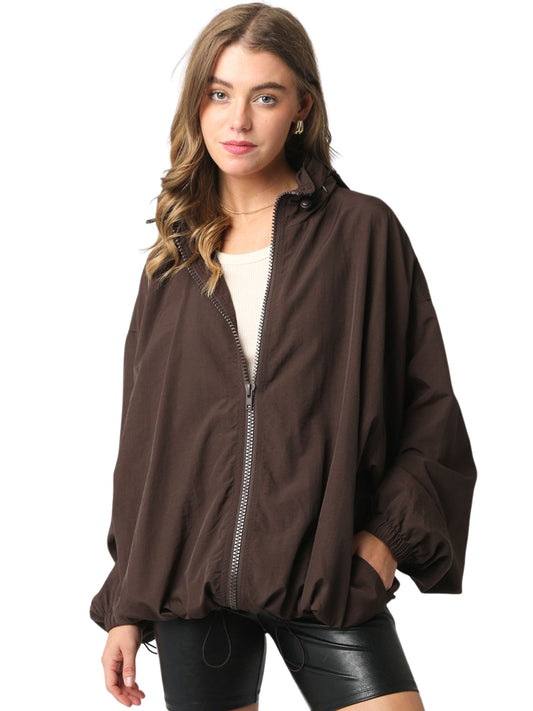 Cindy Zip-up Windbreaker Jacket
