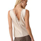 Noir Lace Trim Satin Tank
