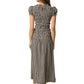 Sena Plaid Puff Sleeve Maxi Dress