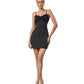 Polka Dot Lace Trim Slip Mini Dress