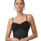 Polka Dot Lace Trim Slip Mini Dress