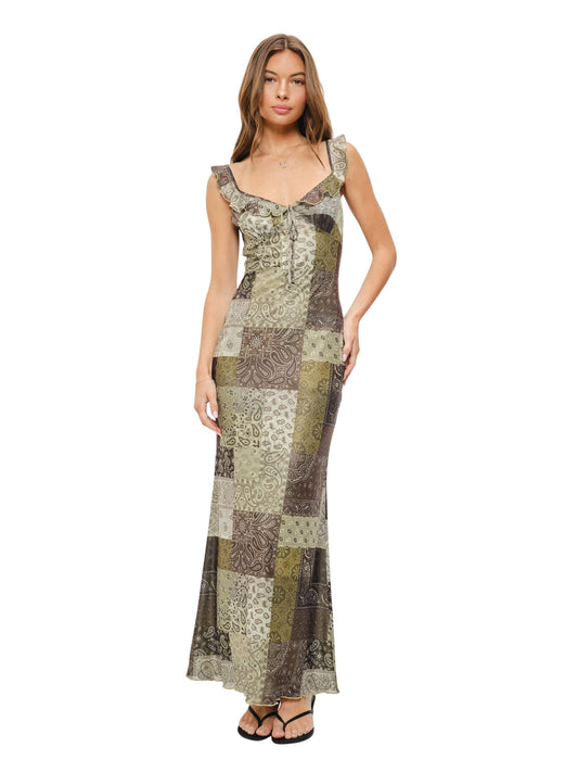 Imani Paisley Midi Dress