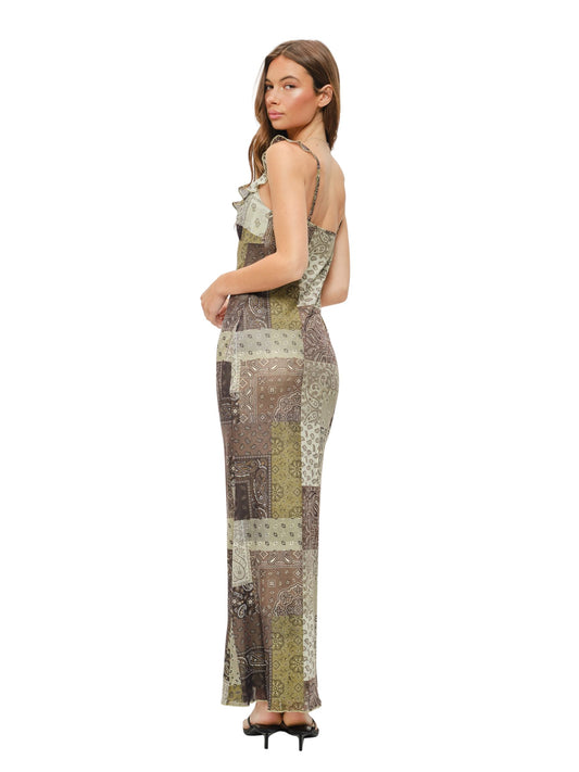 Imani Paisley Midi Dress