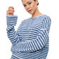 Ella Striped Henley Knit Top