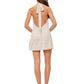 Kady Plaid Halter Neck Mini Dress