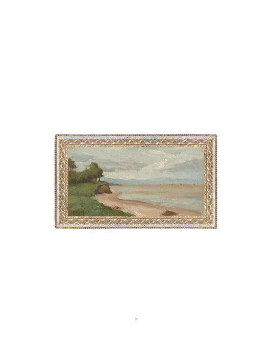 Beach Near Etretat Framed Picture