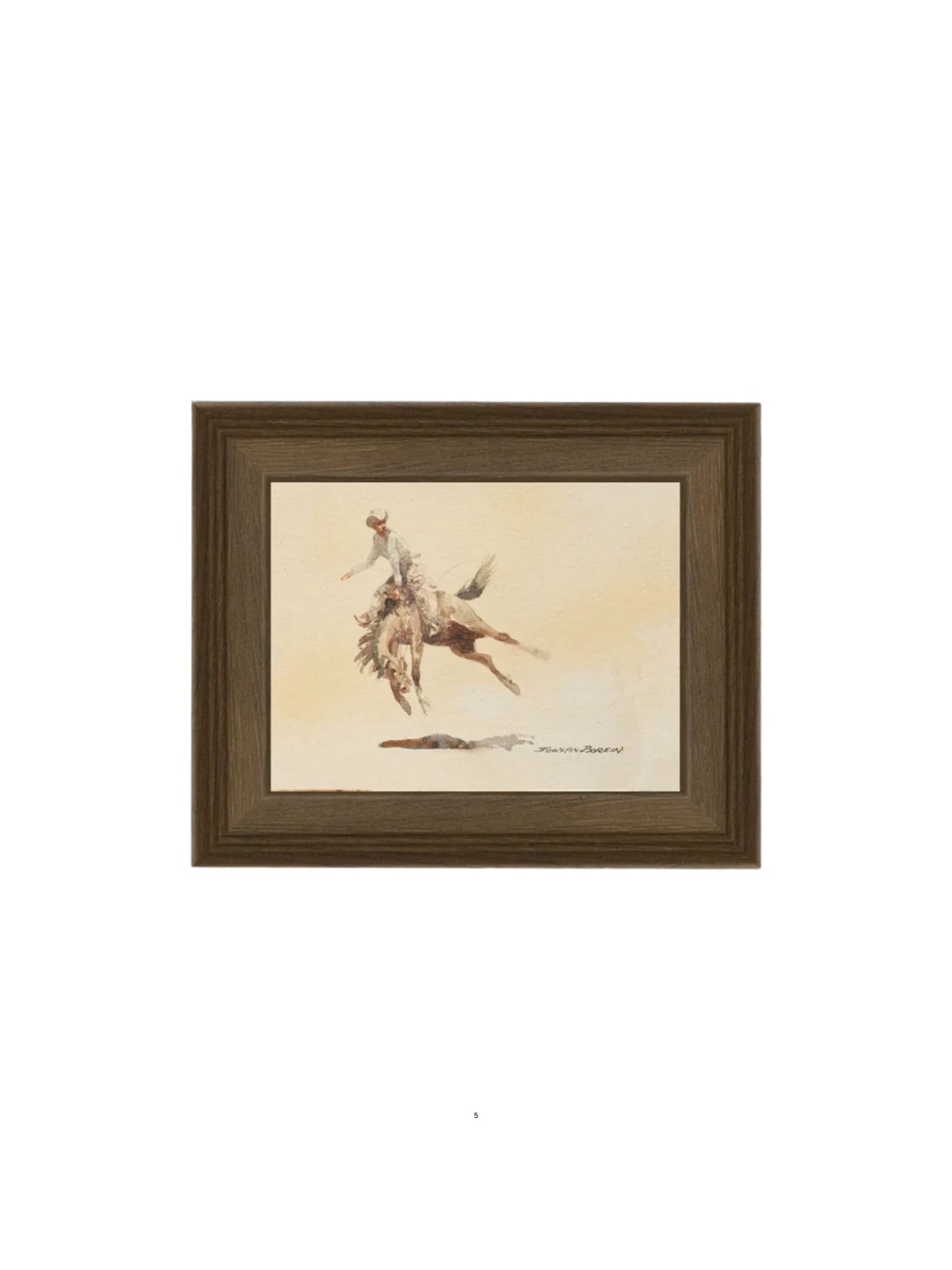 Bucking Rider Framed Picture