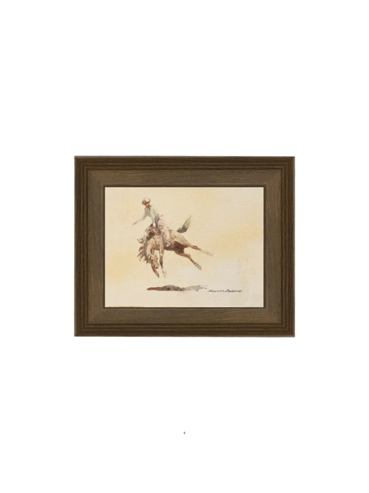 Bucking Rider Framed Picture
