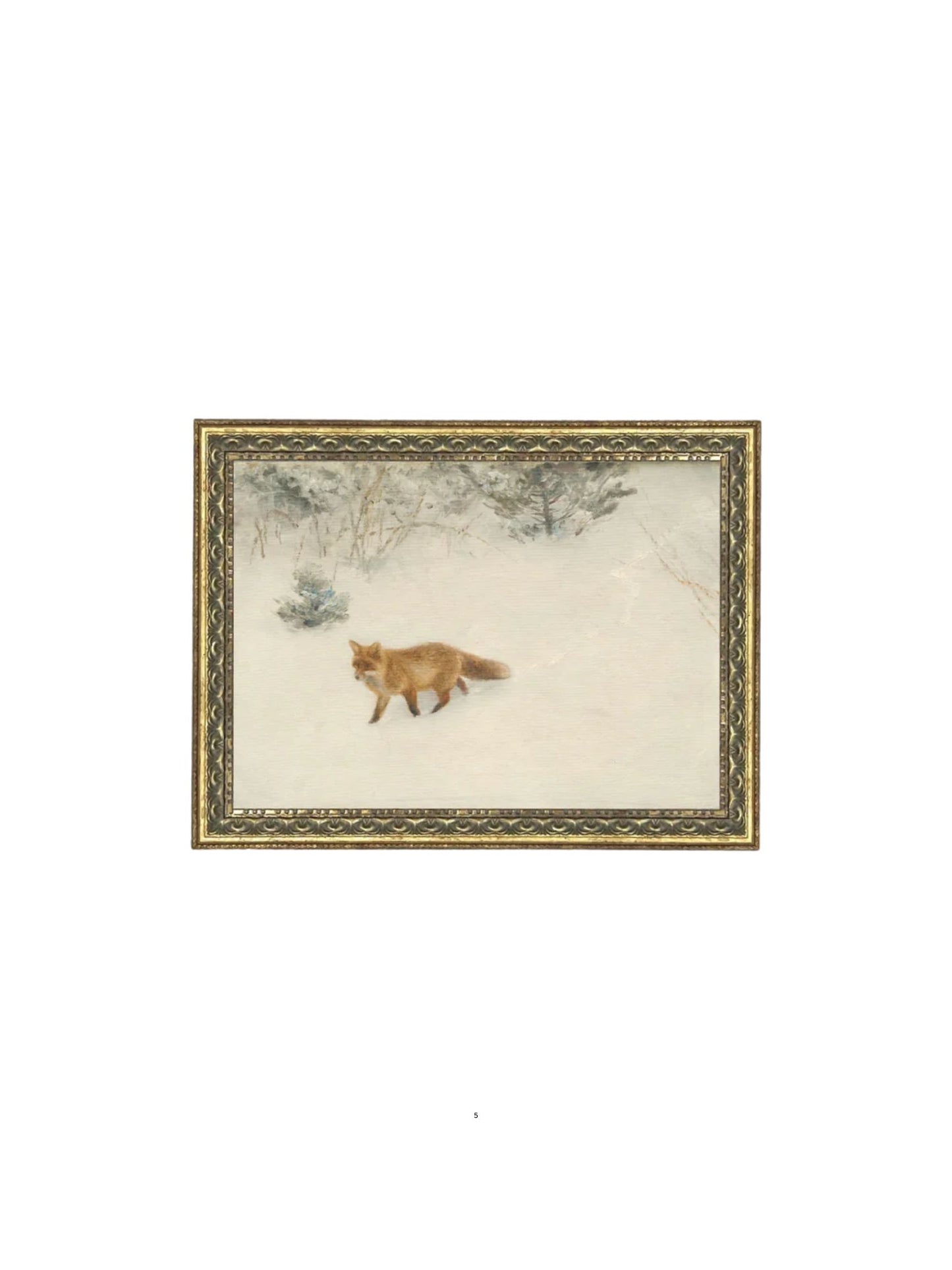 Fox In Winter Framed Picture