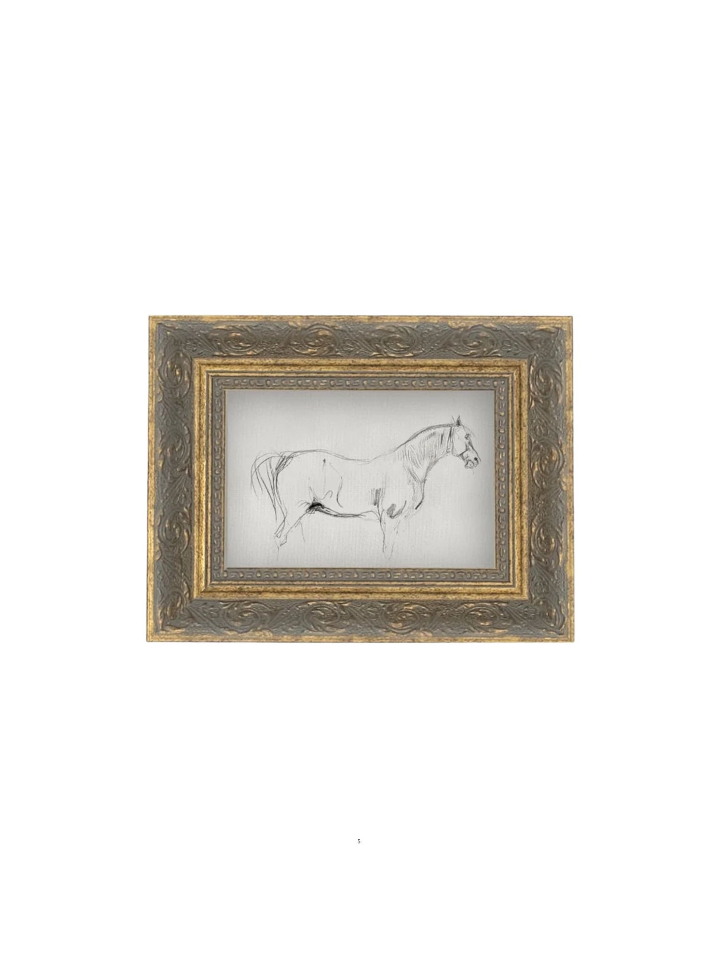 Horse Sketch Framed Picture