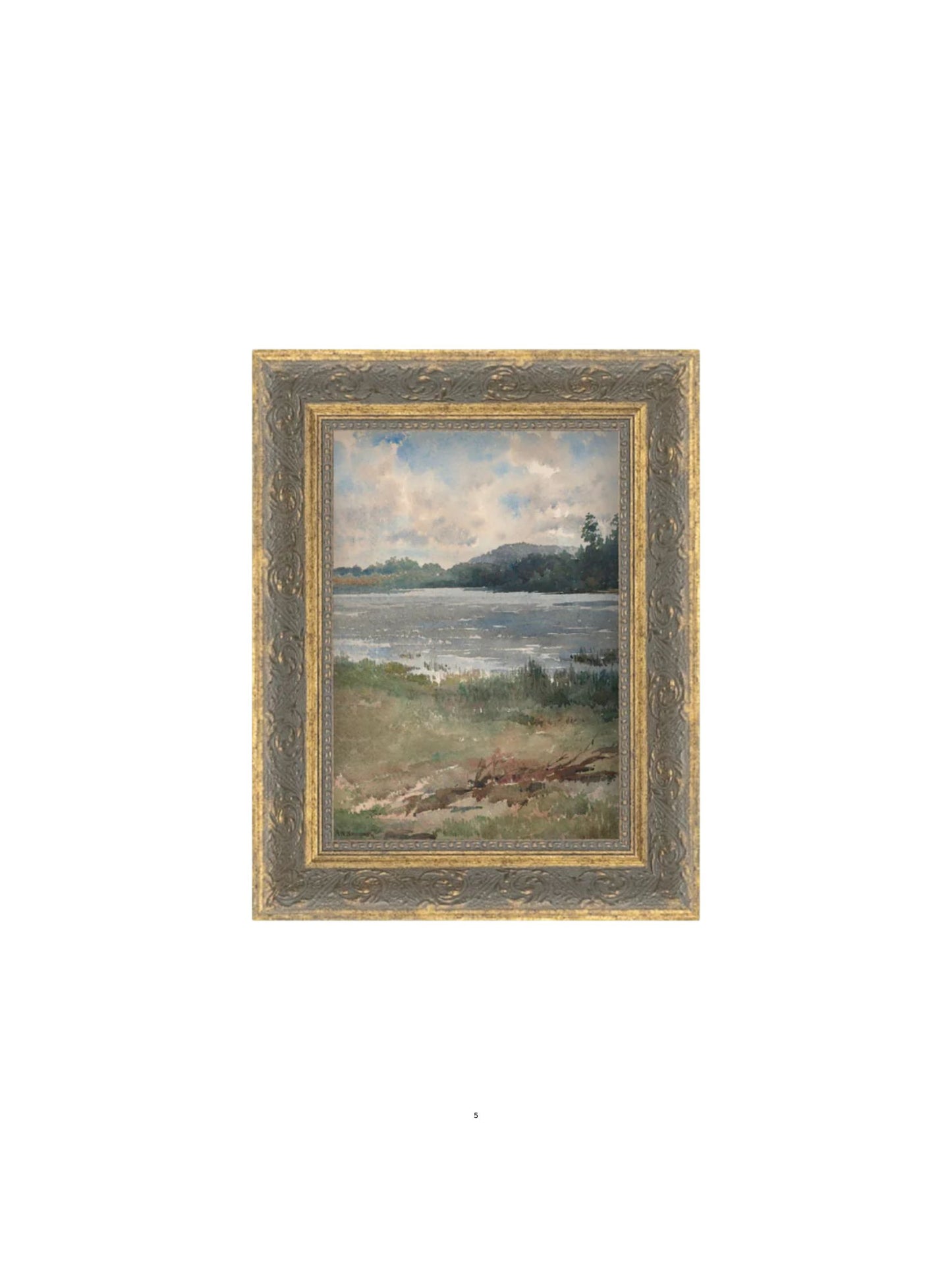 Lakeside Landscape Framed Picture