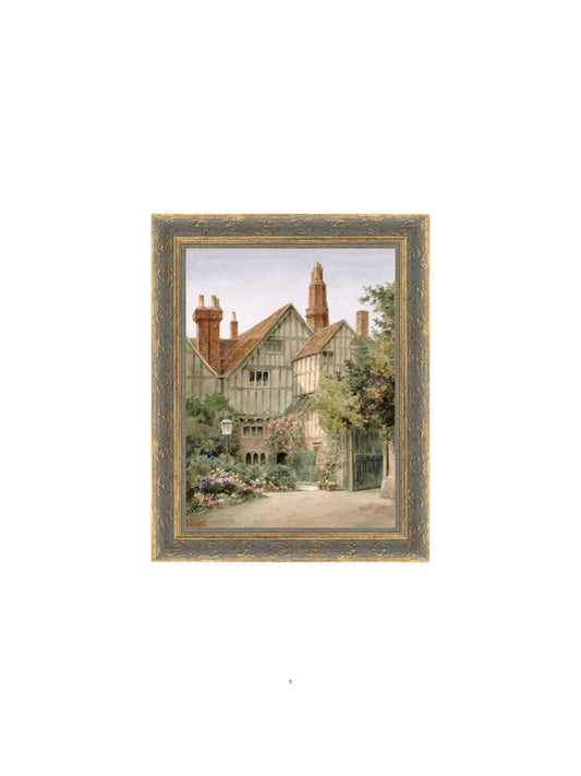 Old Manor House Framed Picture