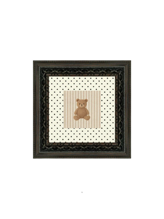 Polka Dot Bear Framed Picture