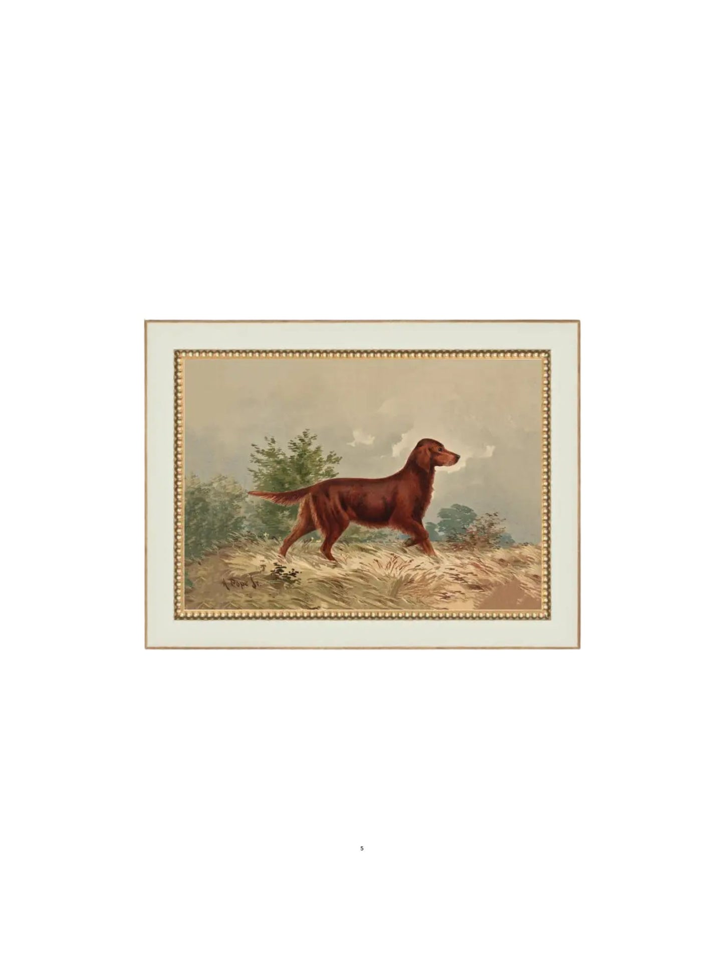 Standing Retriever Framed Picture