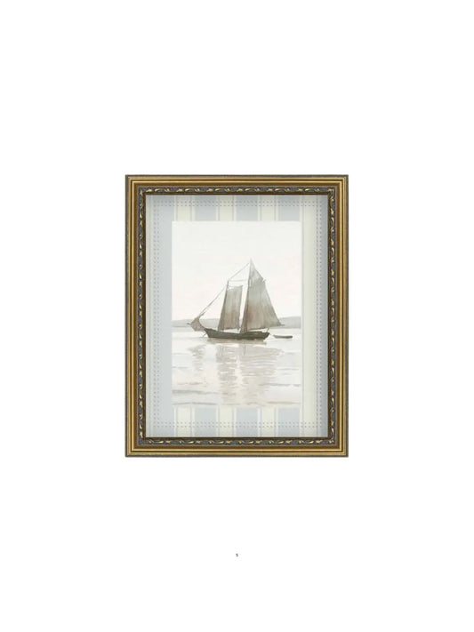 Watercolor Sailboat Framed Picture