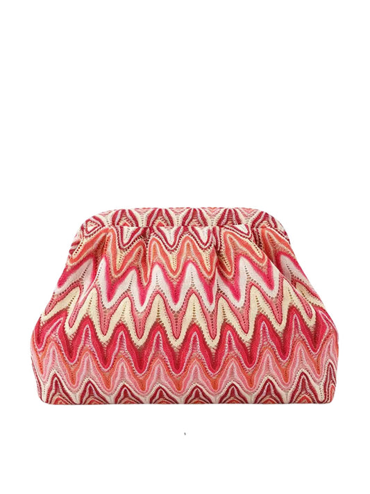 Striped Small Clutch