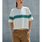 Retro Stripe Boxy Tee