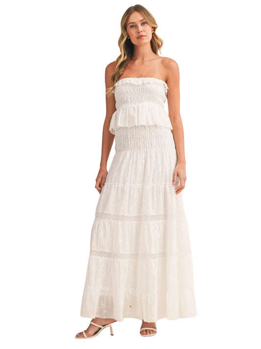The Clara Strapless Maxi Dress