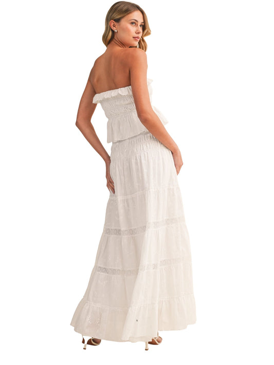 The Clara Strapless Maxi Dress
