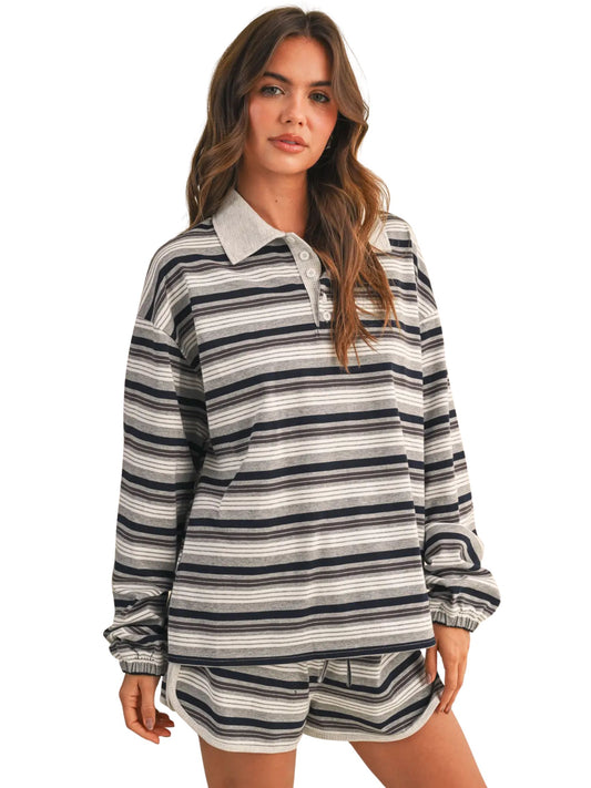 The Emery Striped Shorts