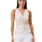Sleeveless Shirred Top