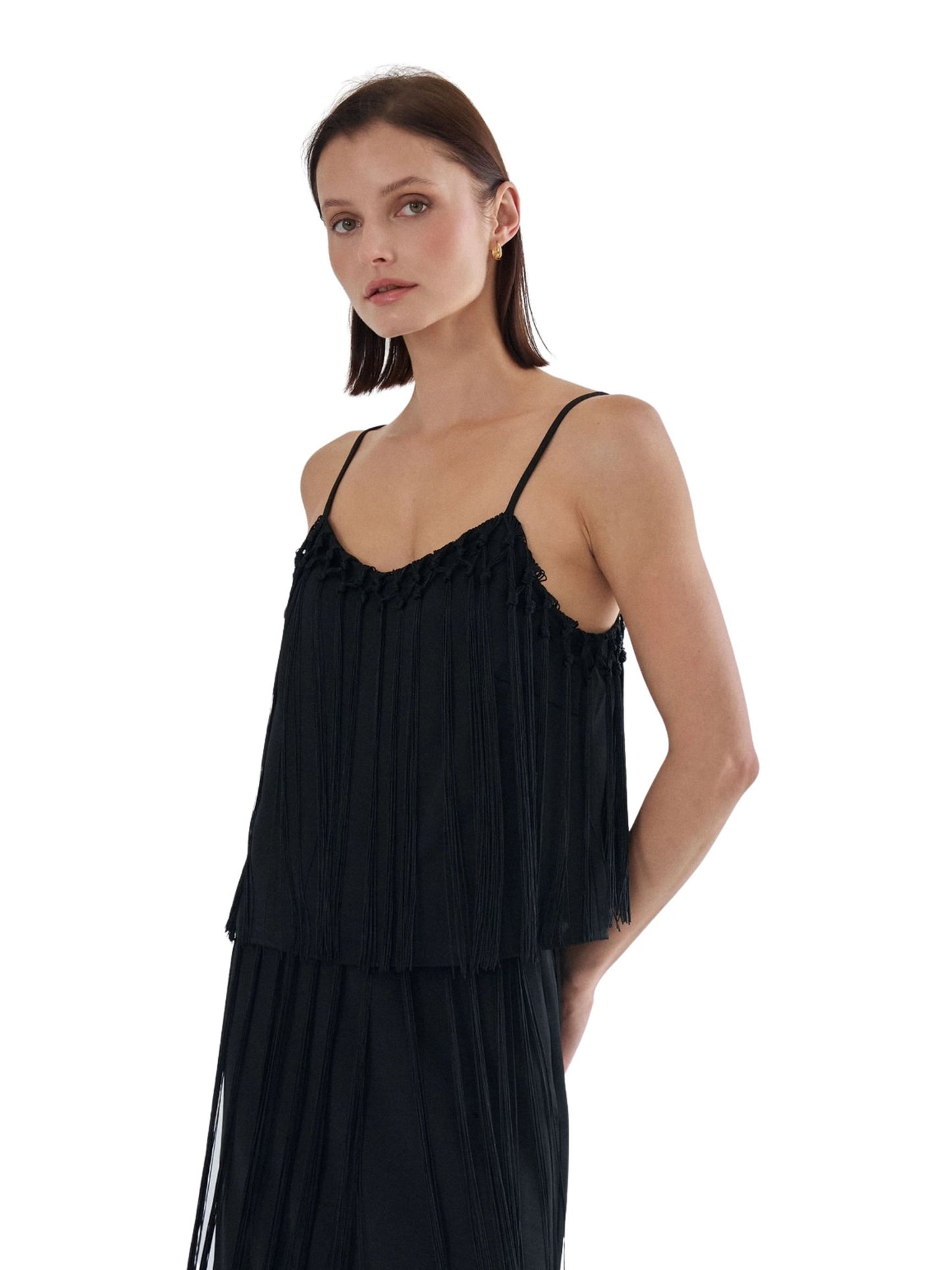 Fringe Detail Cami Top