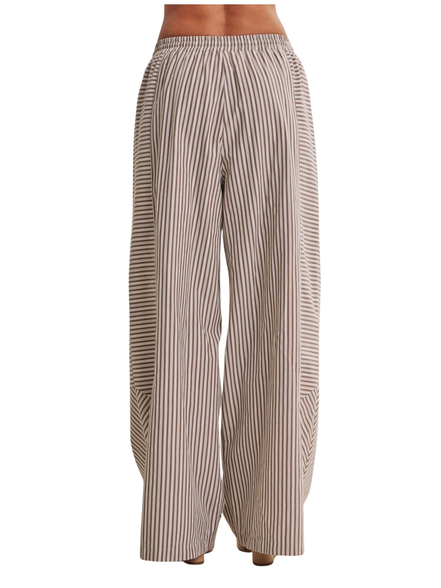 Coffee Before Noon Mixed Stripe Wide Leg Pants
