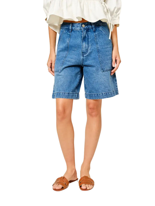 Pocket A Line Bermuda Shorts